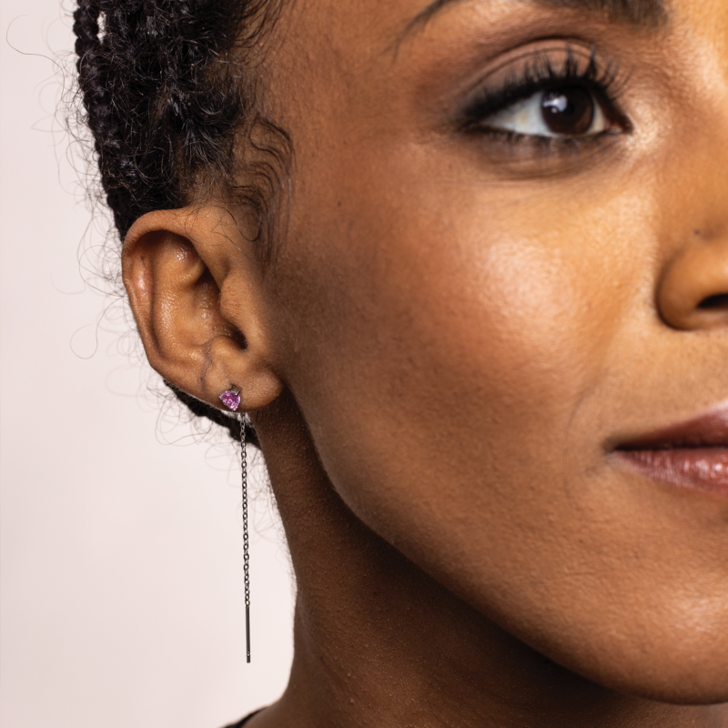 Orecchini saliscendi Cuore