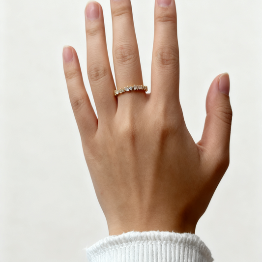 Anello Honey Quarzo Rosa