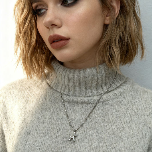 Mini Balloon Dog Necklace