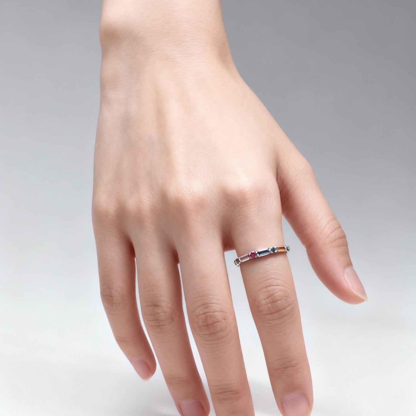 Anello Baguette Multicolor