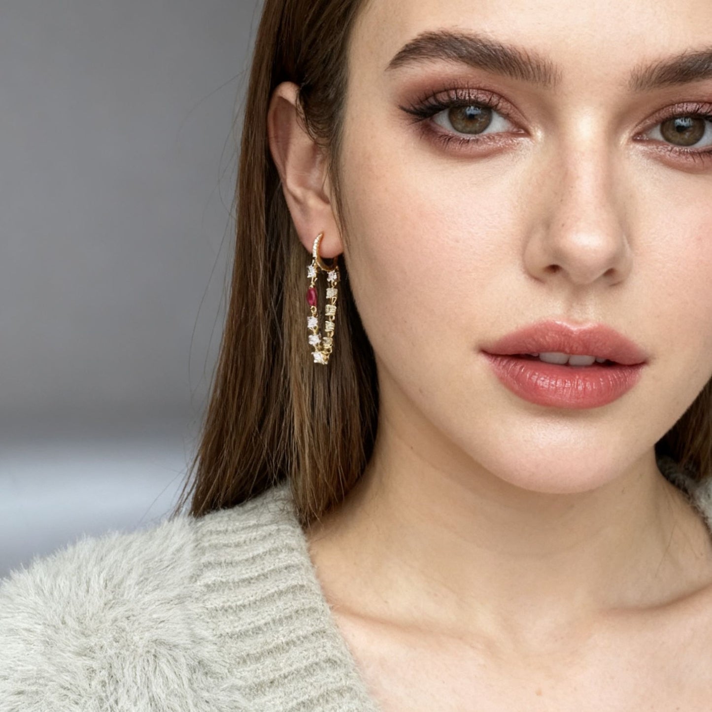 Orecchini Hoop Celeste Magic