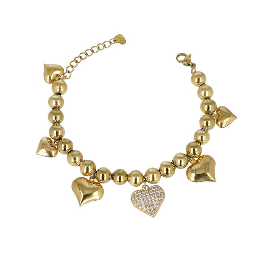 Bracciale Sfere con Cuori Sonagli