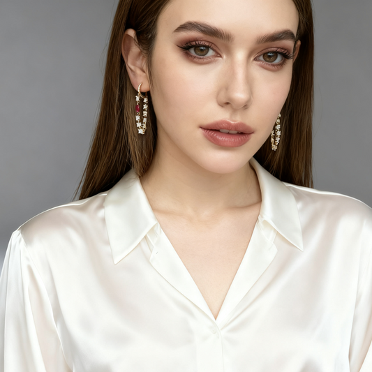 Orecchini Hoop Celeste Magic