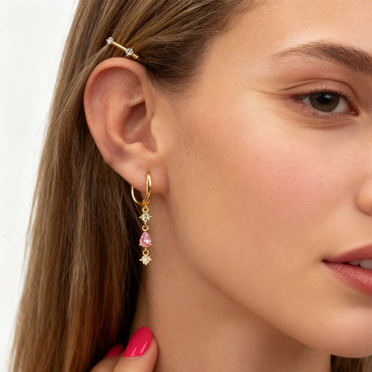 Orecchini Hoop Giardino Incantato