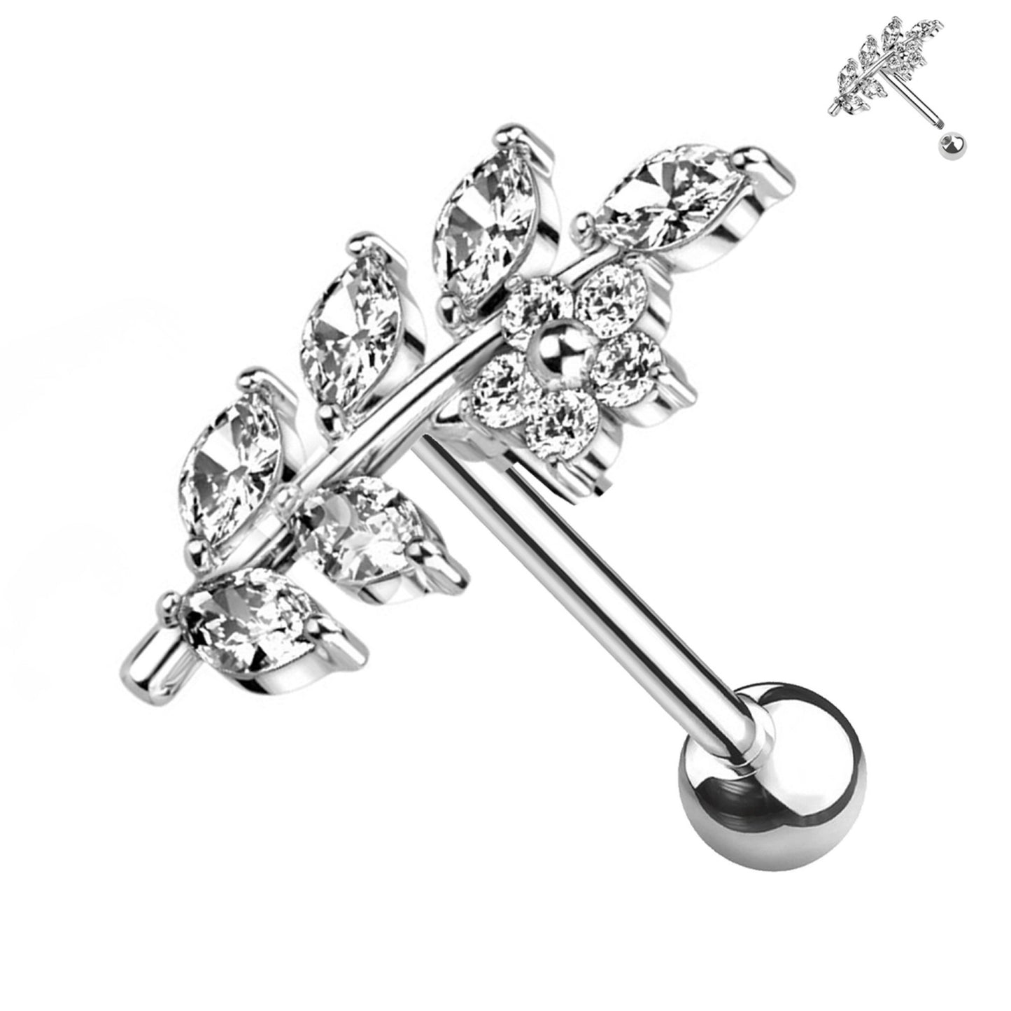 Piercing Labret - Petalo Luminoso