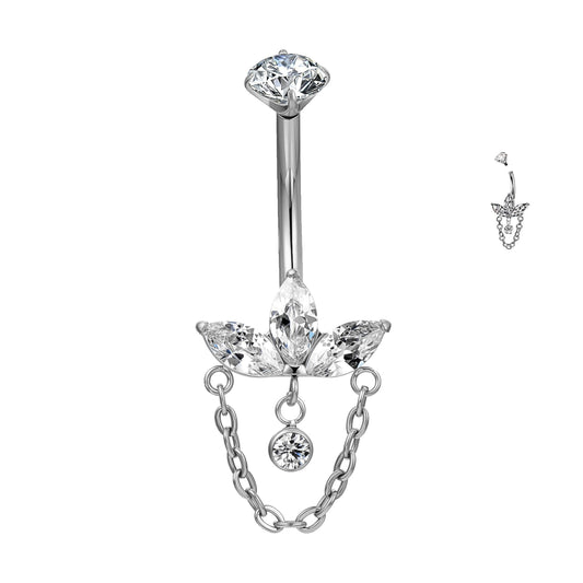 Piercing all‘ombelico - Petalo d'Oro