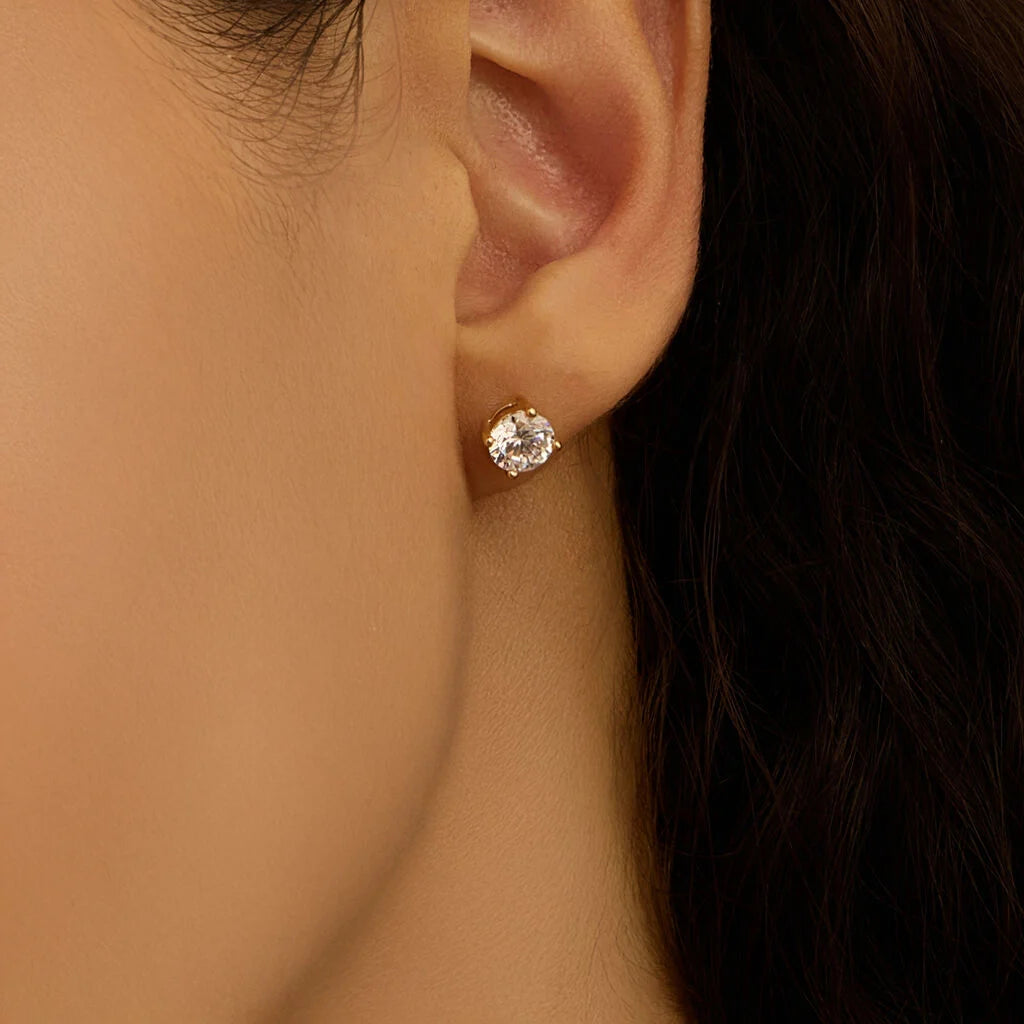 Orecchini Lobo Punto Luce 5mm