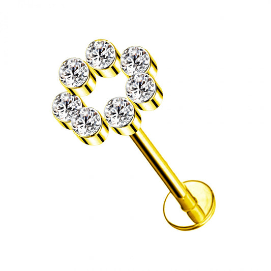 Piercing Labret - Cerchio Luminoso