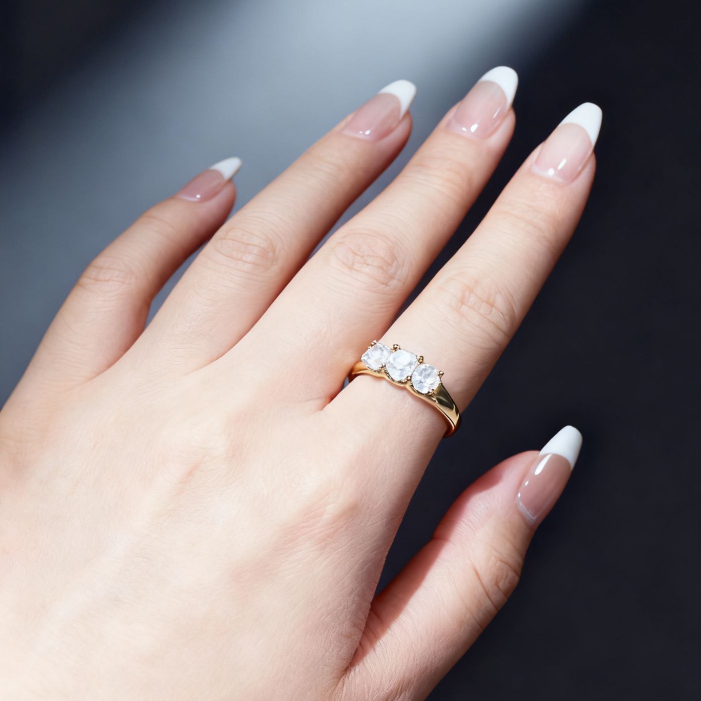 Verstellbarer Trilogy-Ring, 0,5 Karat