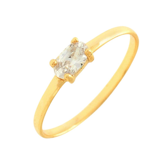 Anello Ovale 0.5Ct
