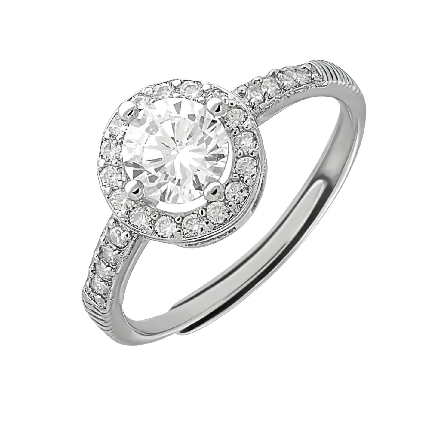 Anello regolabile Tondo 0.5Ct