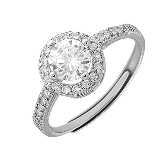 Anello regolabile Tondo 0.5Ct