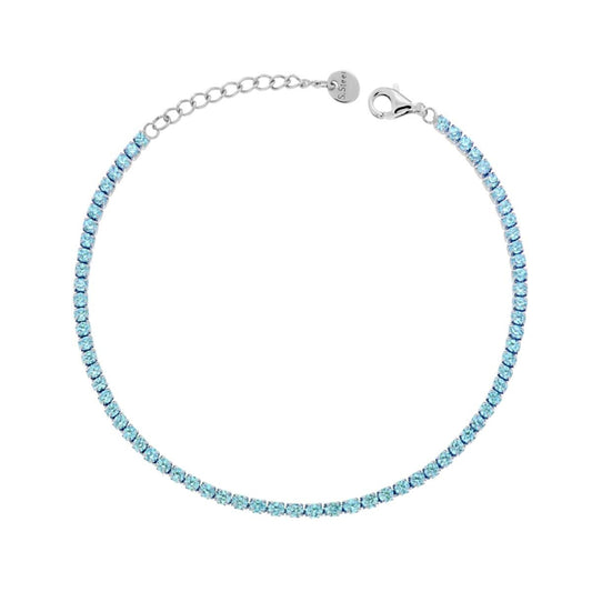 Bracciale Tennis Azzurra 2mm