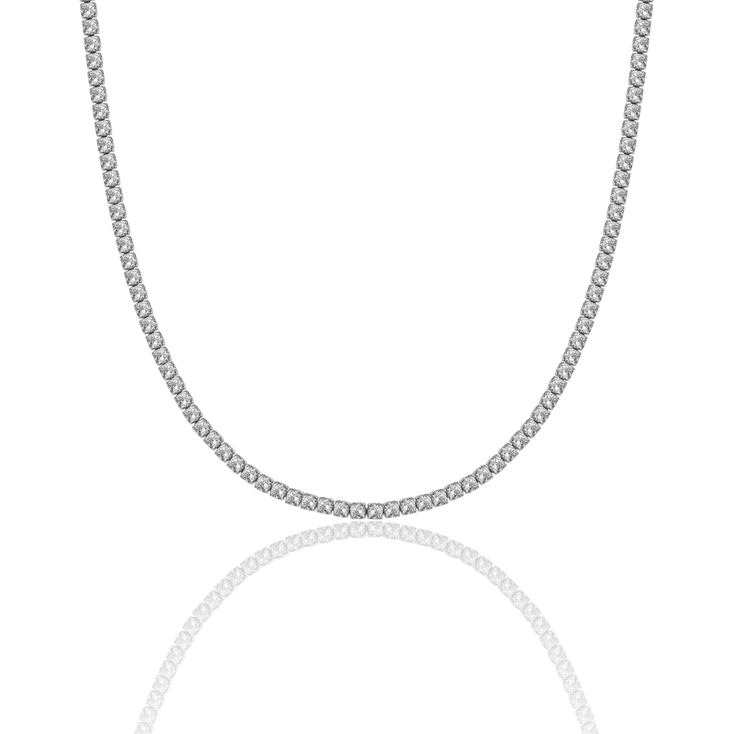 Collana Choker Girocollo Tennis con cursore 3mm Gioielli acciaio inossidabile Liny Jewels Milano