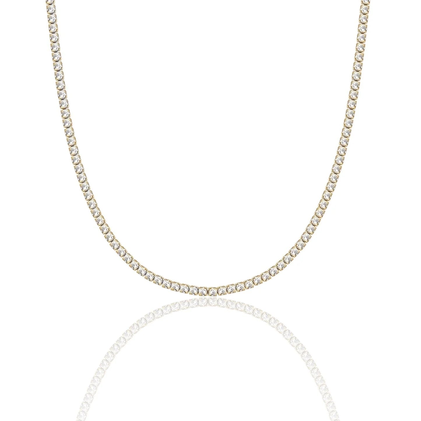 Collana Choker Girocollo Tennis con cursore 3mm Gioielli acciaio inossidabile Liny Jewels Milano