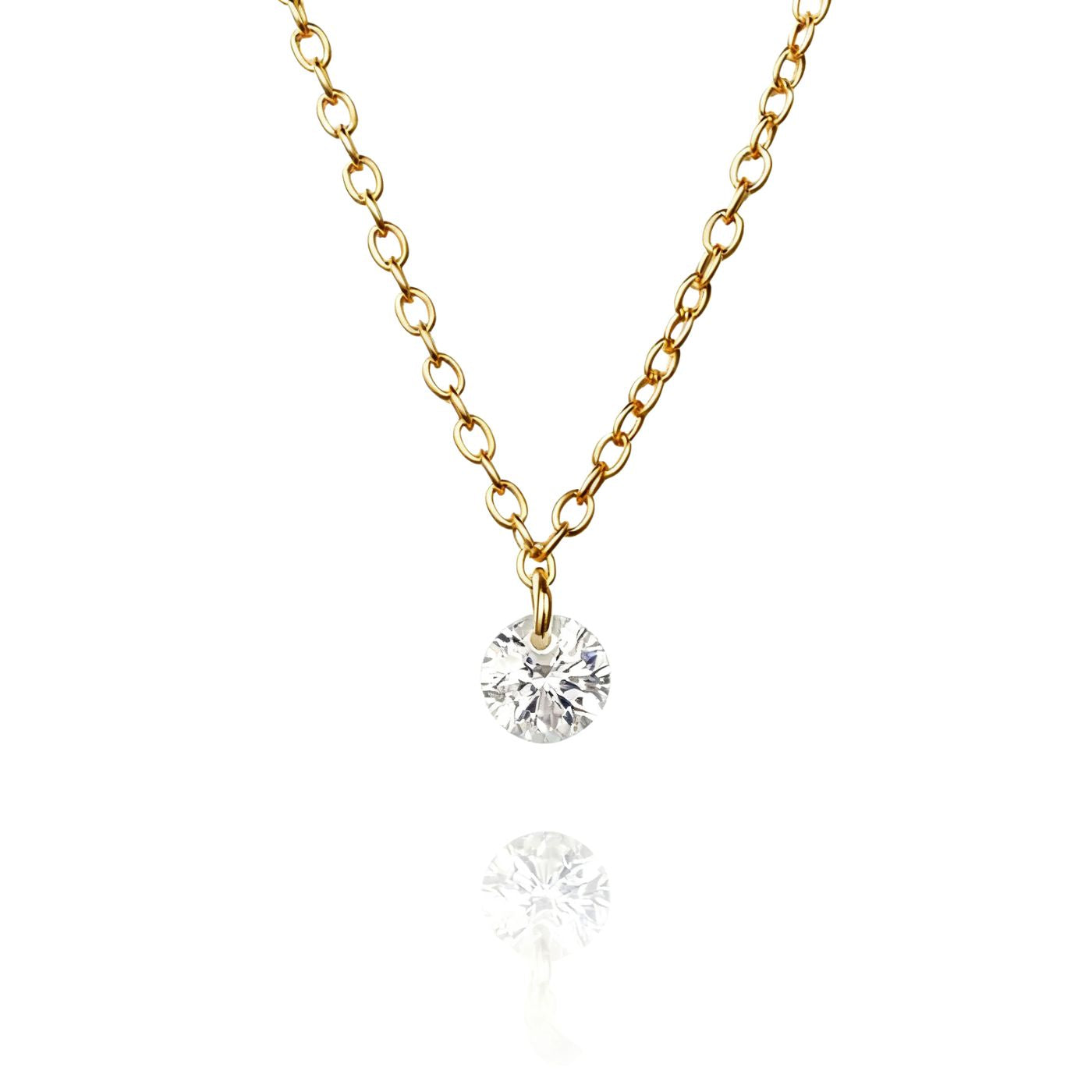 Collana Punto luce Rotondo 0.25Ct