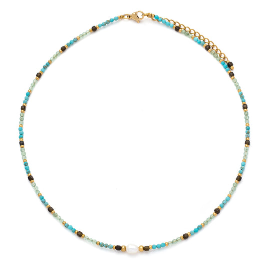 Collana Pietra Mix Perla