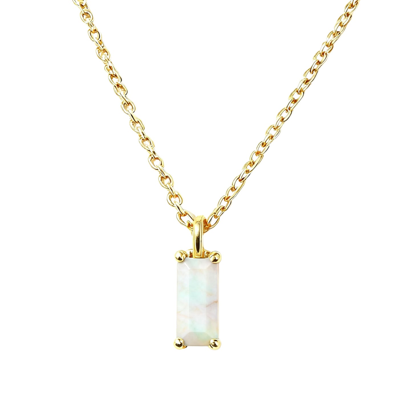 Collana Baguette Opale