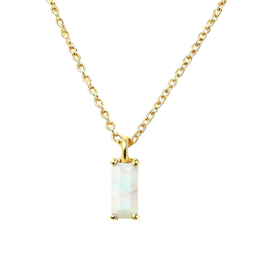 Collana Baguette Opale