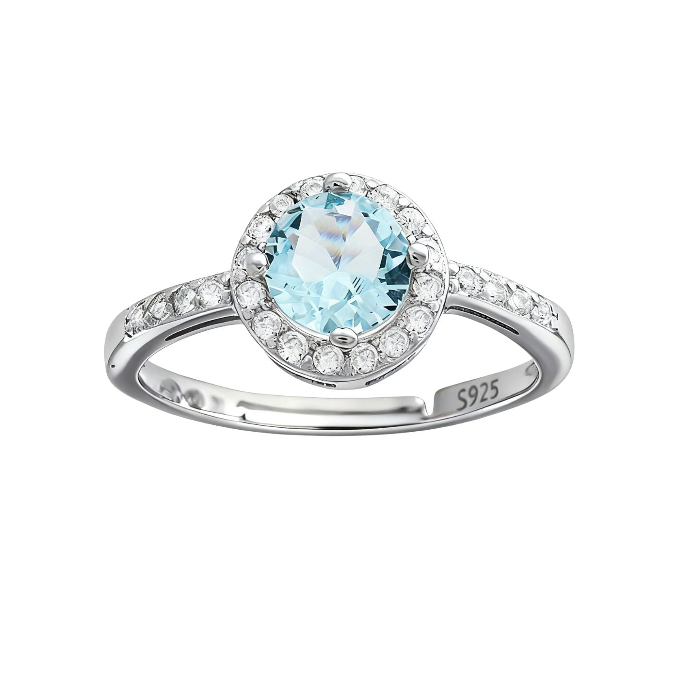 Anello regolabile Acquamarina 1.45Ct