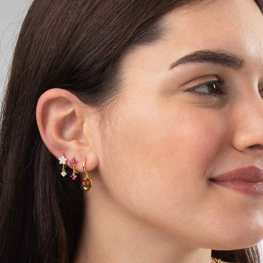 Orecchini Hoop Flower