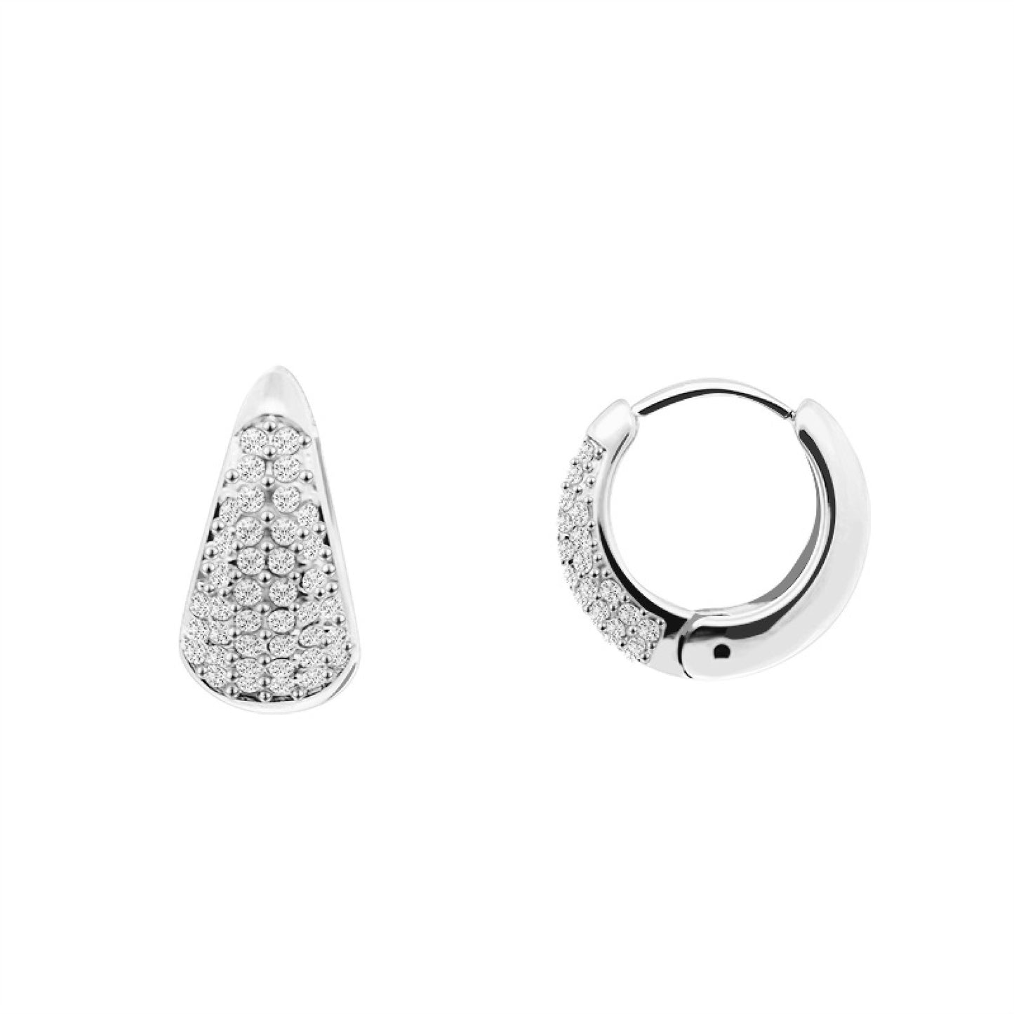 Orecchini Hoop Sparkling Chubby