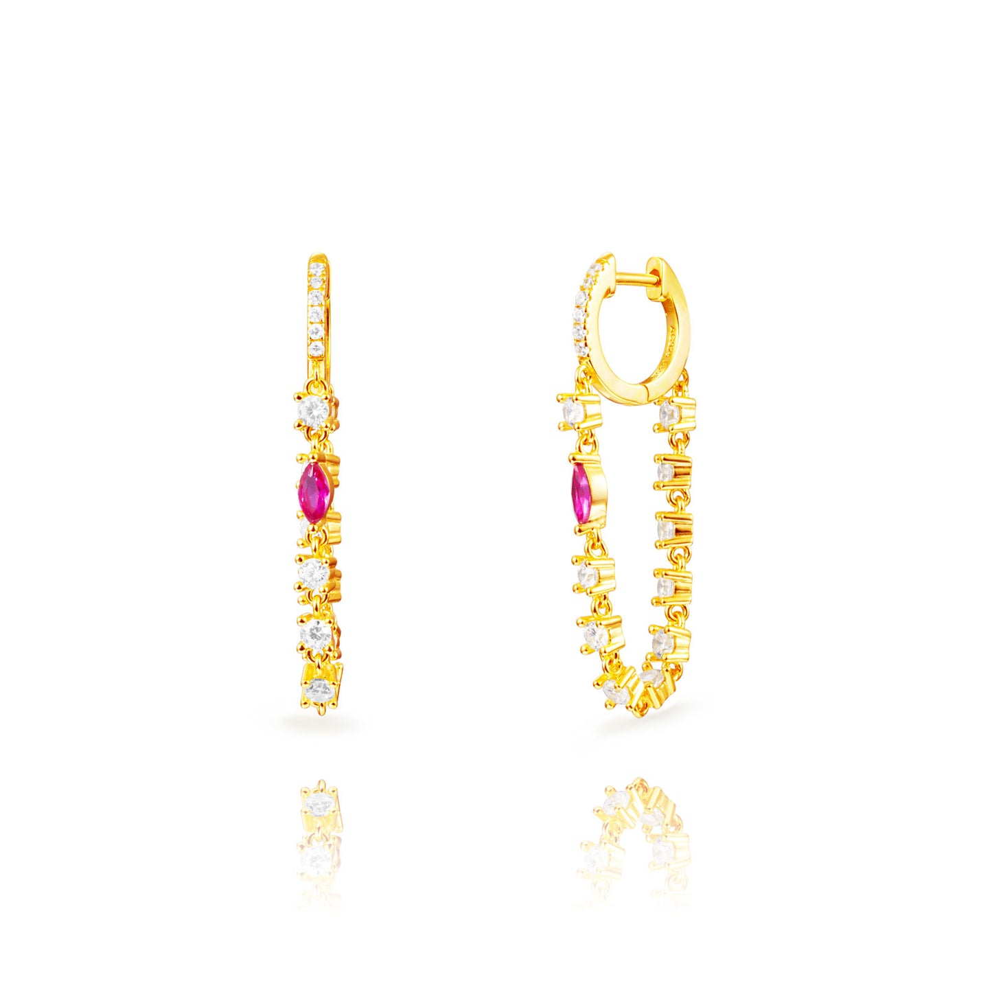 Orecchini Hoop Celeste Magic