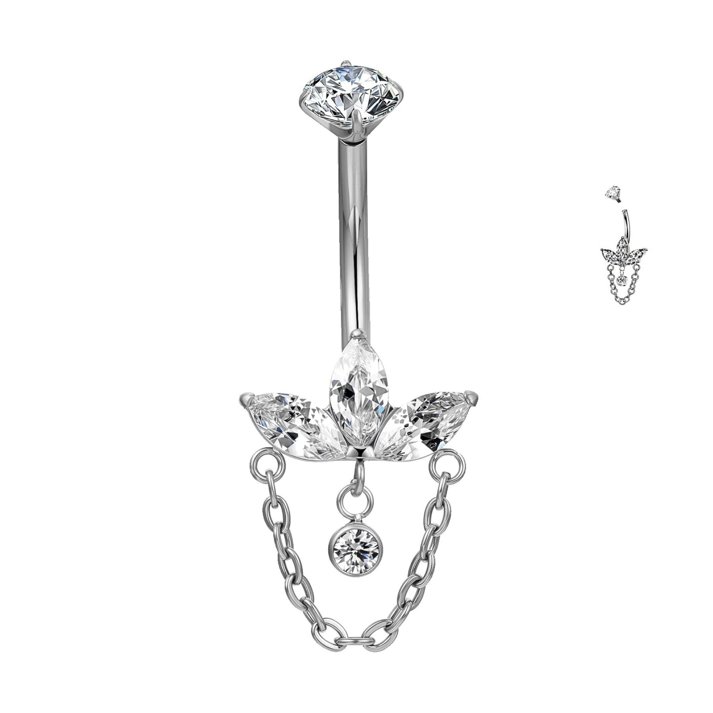 Piercing all‘ombelico - Petalo d'Oro