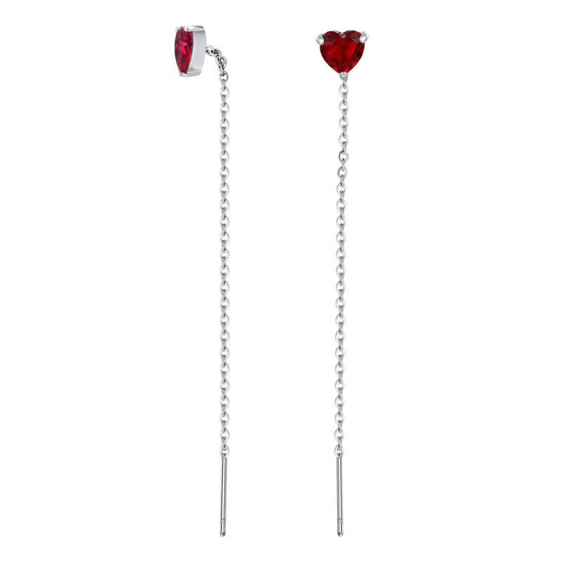 Orecchini saliscendi Cuore