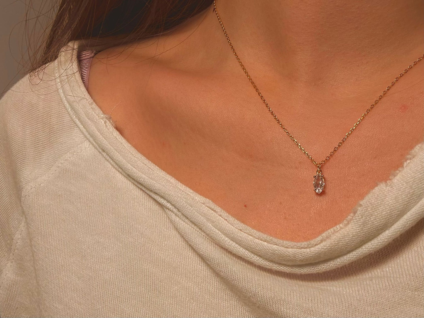 Collana Marquise 0.50Ct