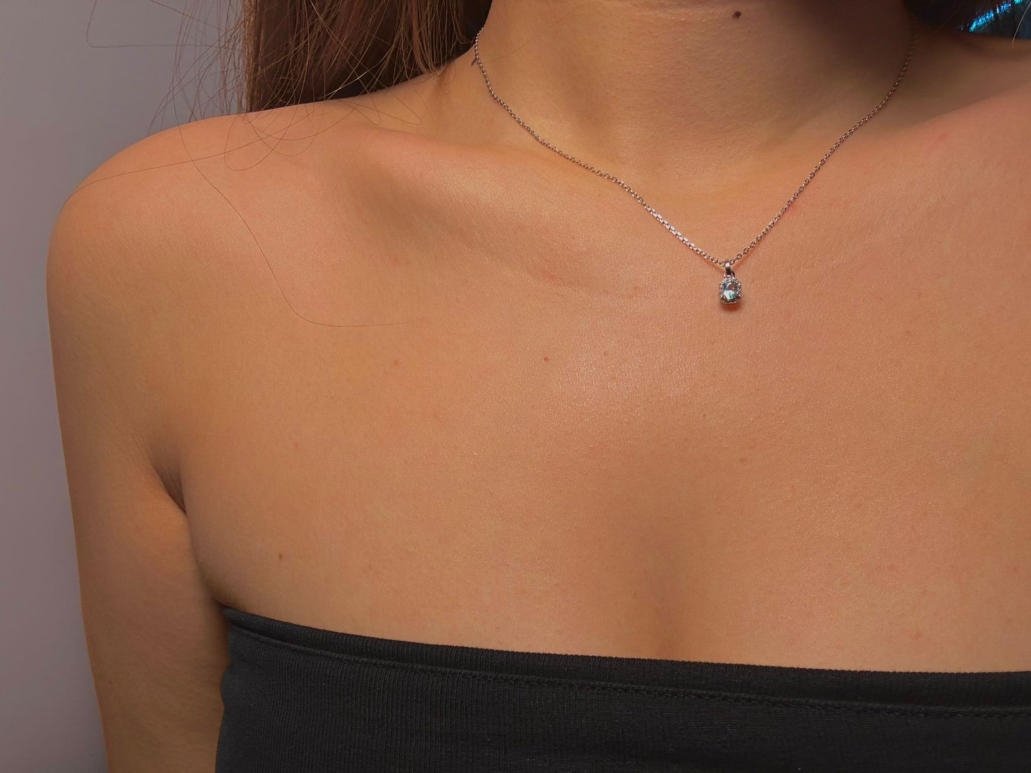 Collana Mini Kate Acquamarina