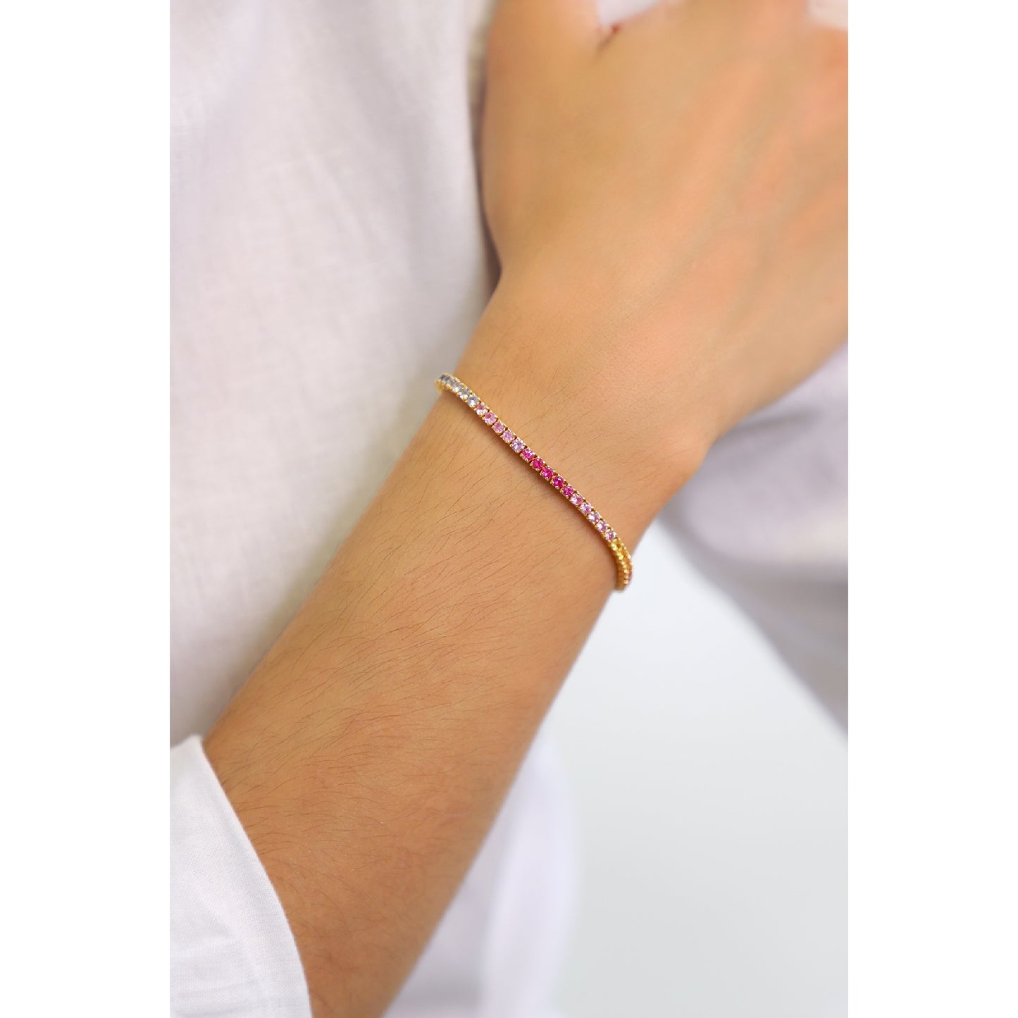 Tennis Zircone Arcobaleno 3mm