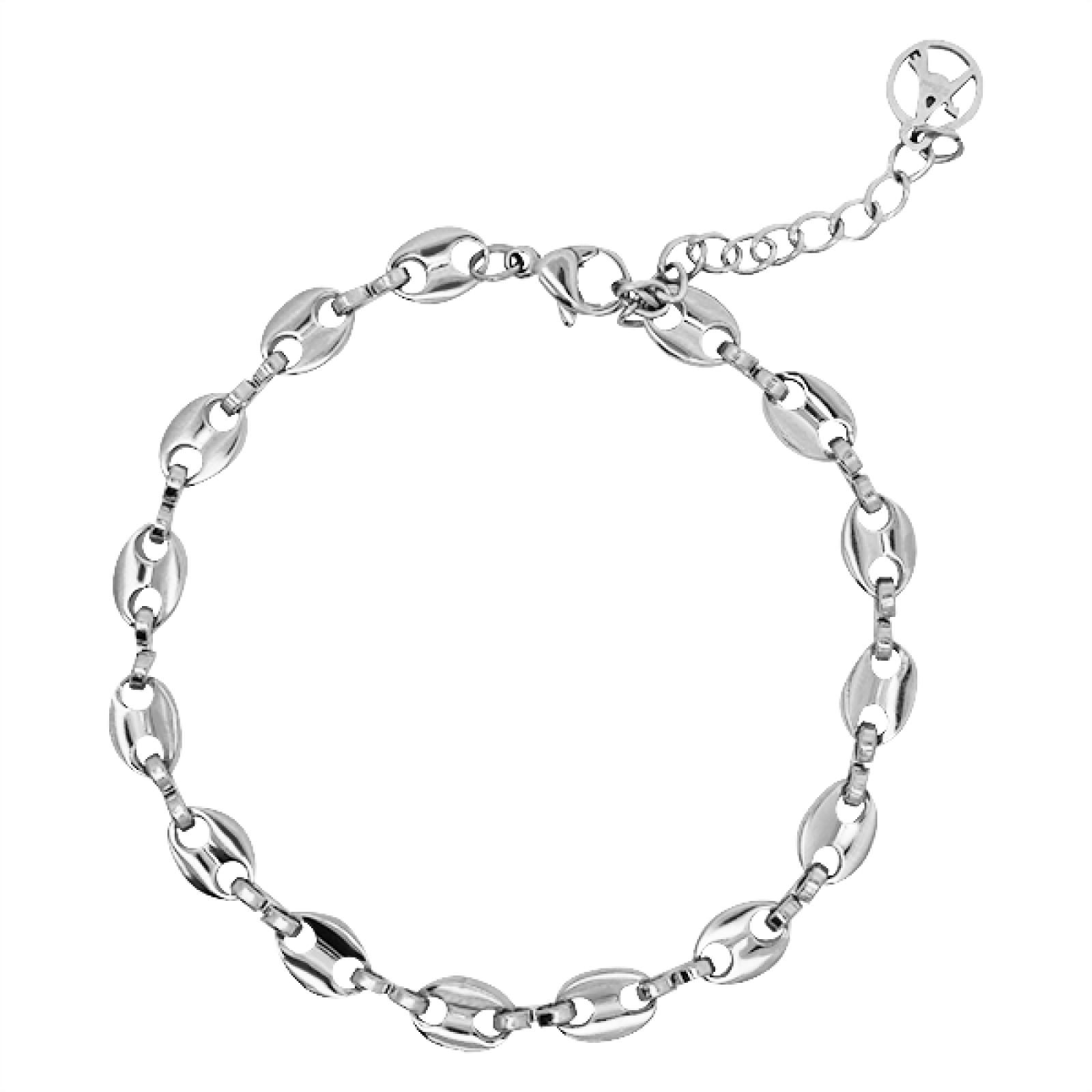 Bracciale Mer silver argento Gioielli acciaio inossidabile Liny Jewels Milano