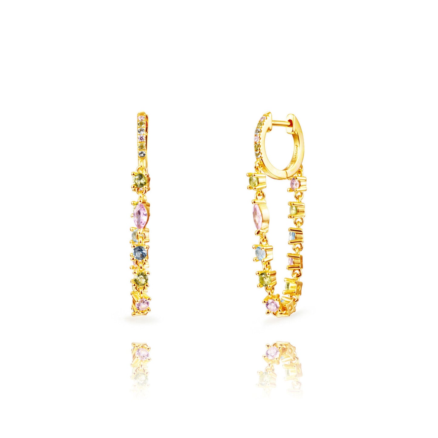 Orecchini Hoop Celeste Magic