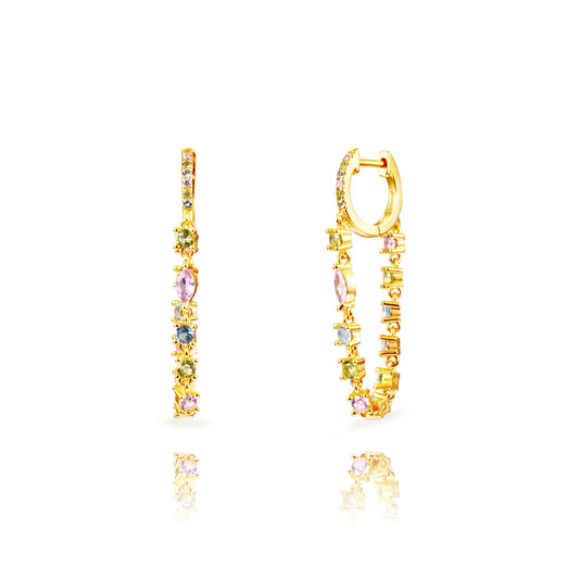 Orecchini Hoop Celeste Magic