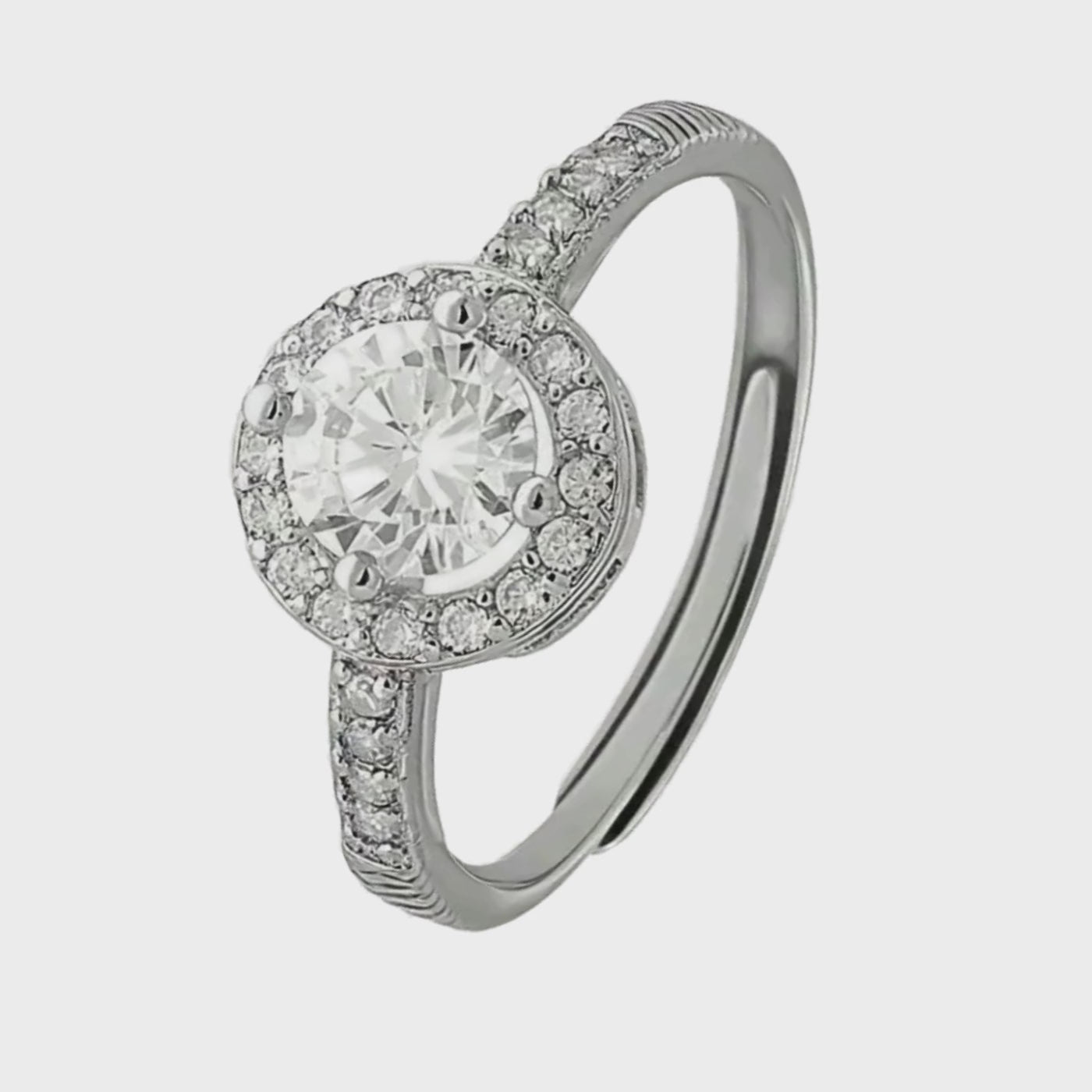 Anello regolabile Tondo 0.5Ct